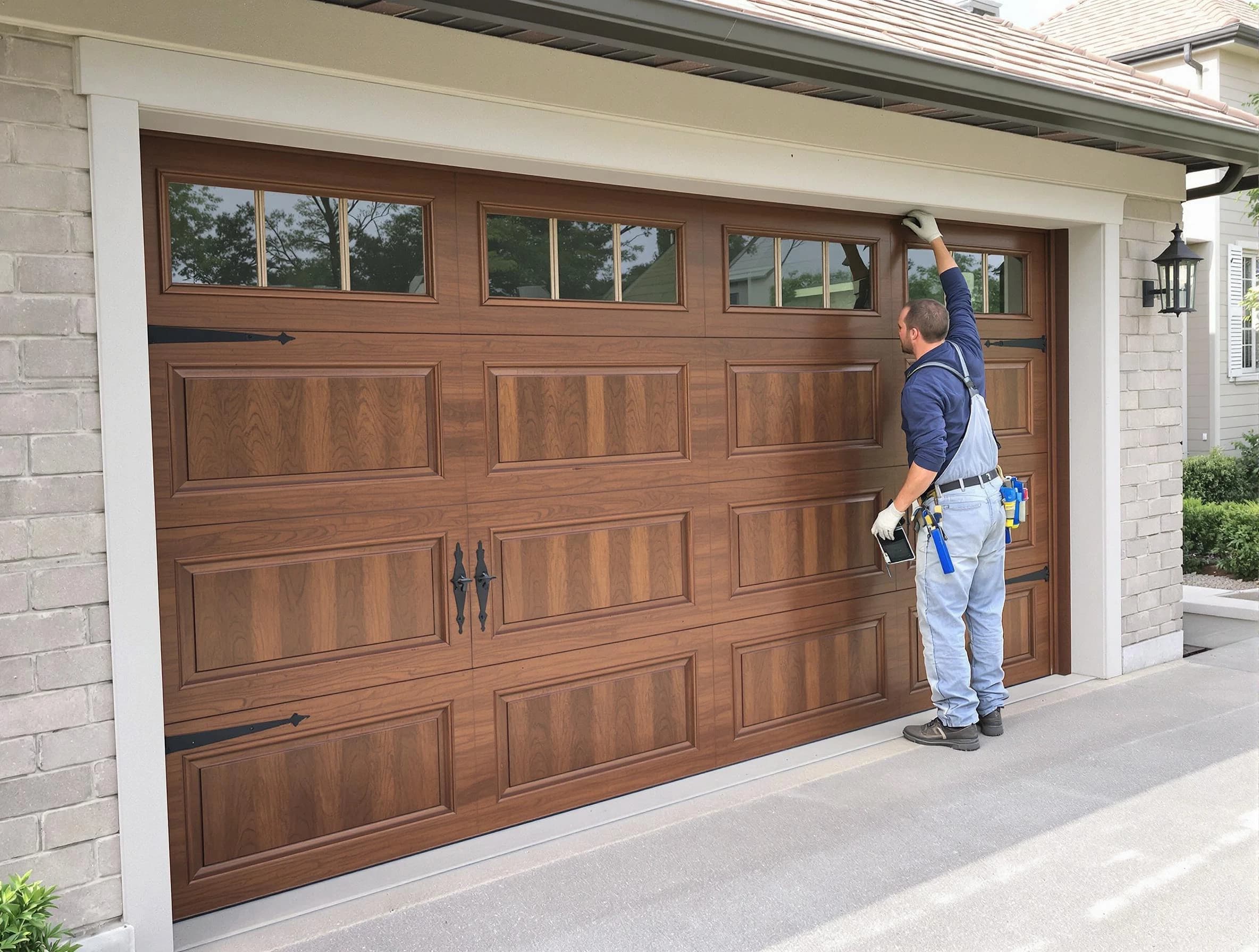 Custom garage door showcase by Monroe Garage Door Repair in Monroe