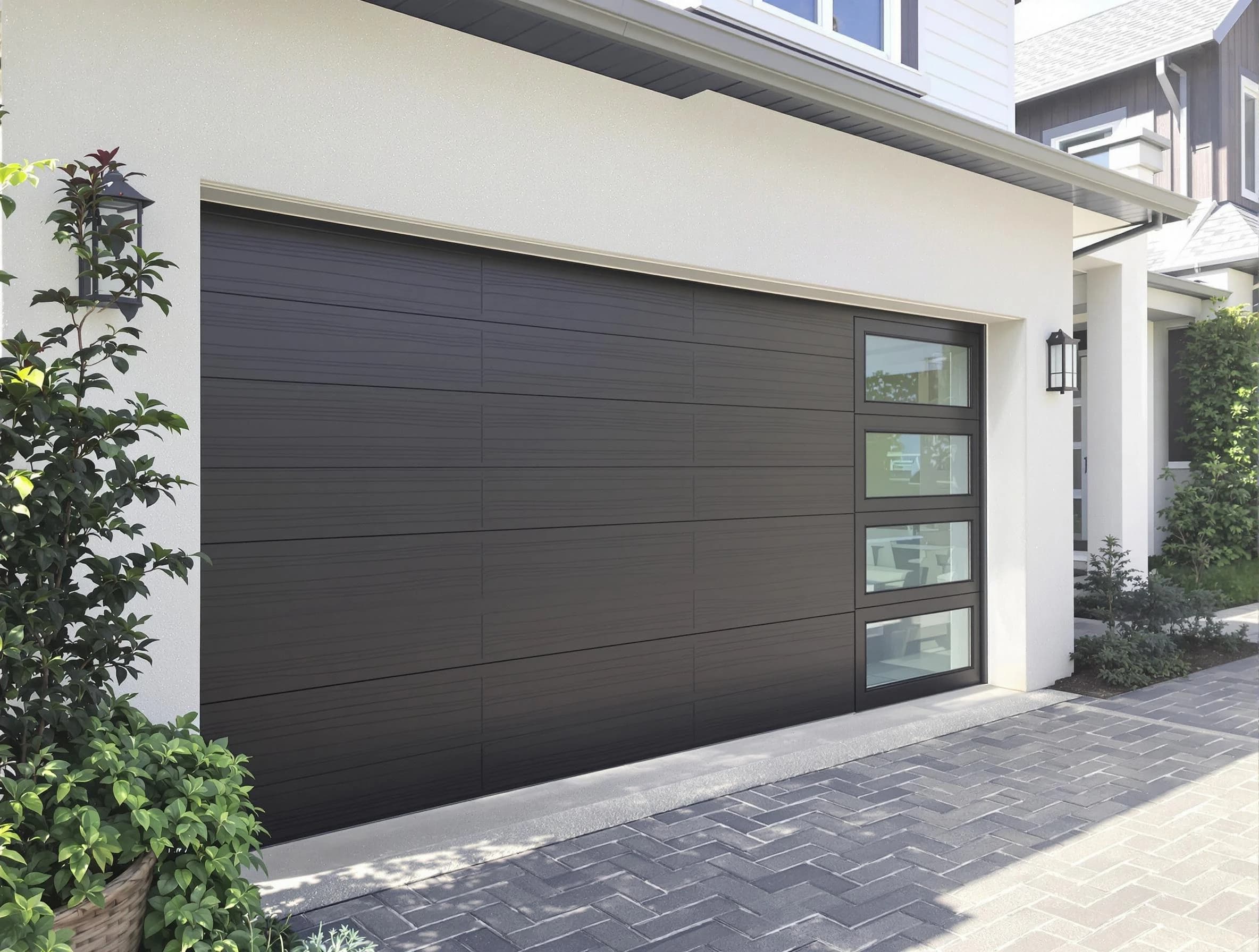 Custom garage door installation by Monroe Garage Door Repair in Monroe