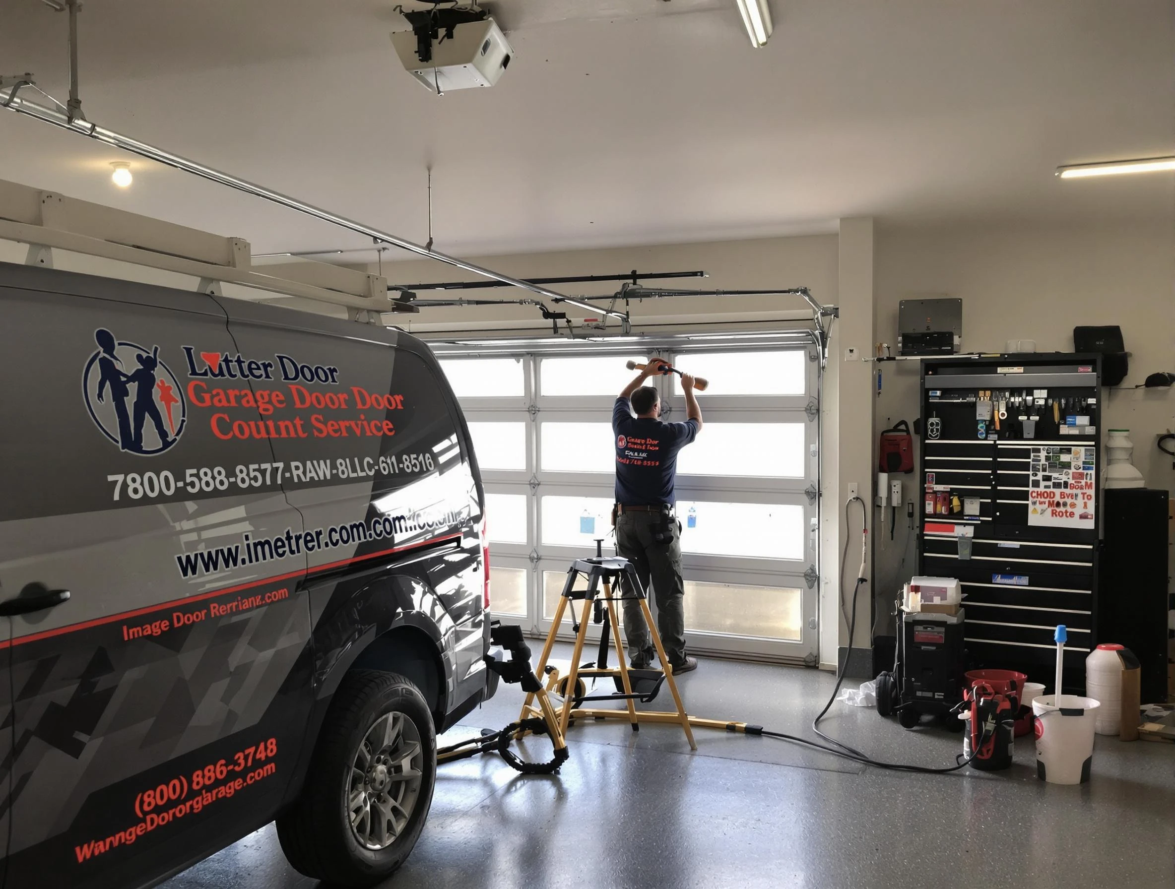 Monroe Garage Door Repair rapid response team performing same-day repair in Monroe